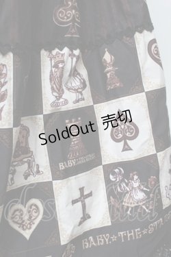 画像3: BABY,THE STARS SHINE BRIGHT / チェスアリス〜あの日の私の宝物〜柄ジャンパースカートI  黒ｘブラウン S-26-02-05-062-BA-OP-AS-ZS