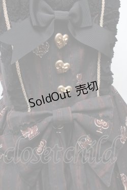 画像6: BABY,THE STARS SHINE BRIGHT / チェスアリス〜あの日の私の宝物〜柄ジャンパースカートI  黒ｘブラウン S-26-02-05-062-BA-OP-AS-ZS