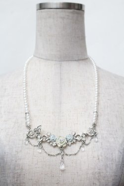 画像2: axes femme / ローズｘパールネックレス  白 S-26-02-05-019-AX-AC-AS-ZS