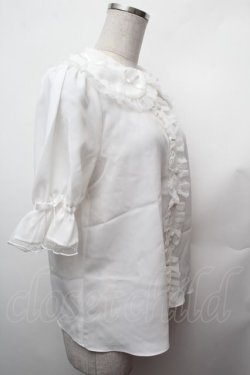 画像3: axes femme kawaii / プチリボン半袖ブラウス  白 S-26-02-05-023-AX-BL-AS-ZS