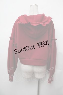 画像3: axes femme / ショート丈ダンボールパーカー  赤 S-26-02-05-026-AX-TO-AS-ZS