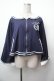 画像1: Amavel / セーラーポンチョパーカー  紺 S-26-02-05-030-CA-BL-AS-ZS (1)