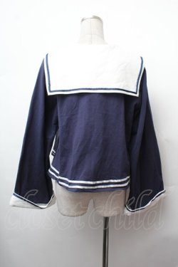 画像4: Amavel / セーラーポンチョパーカー  紺 S-26-02-05-030-CA-BL-AS-ZS