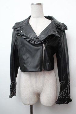 画像1: evelyn / フリルジャケット  黒 S-26-02-05-031-LO-JA-AS-ZS