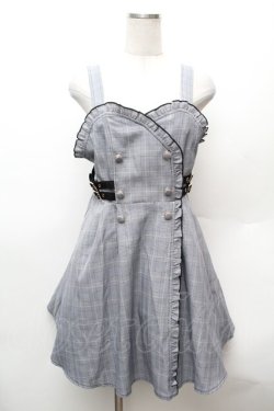 画像1: Rojita / サイドベルトジャンスカ  グレー S-26-02-06-035-LO-OP-HR-ZS