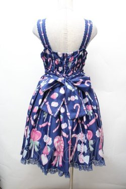 画像4: Angelic Pretty / Candy Ornamentジャンパースカート  ネイビー S-26-02-06-037-AP-OP-TE-ZS