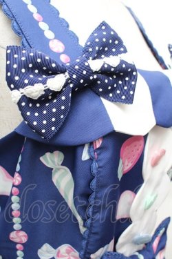 画像6: Angelic Pretty / Candy Ornamentジャンパースカート  ネイビー S-26-02-06-037-AP-OP-TE-ZS