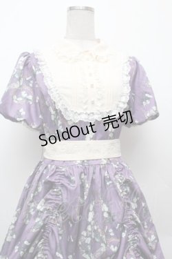 画像2: 中国ロリータ / フラワーフレームプリントワンピース XL パープル S-26-02-06-039-LO-OP-TE-ZS