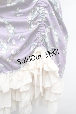 画像6: 中国ロリータ / フラワーフレームプリントワンピース XL パープル S-26-02-06-039-LO-OP-TE-ZS