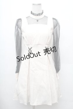 画像1: EATME / チュールコンビイレヘムワンピース  ベージュｘ黒 S-26-02-06-041-LO-OP-HR-ZS