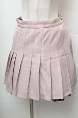 画像1: Ank Rouge / チェックプリーツスカート  ピンク S-26-02-06-047-CA-SK-HR-ZS (1)
