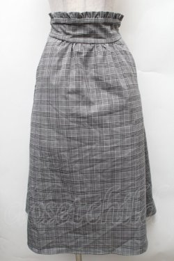 画像1: LOLITA / タータンチェックロングスカート  グレー S-26-02-06-051-LO-SK-HR-ZS