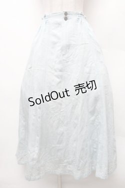 画像1: axes femme / デニム風ロングスカート  サックス S-26-02-06-052-AX-SK-HR-ZS