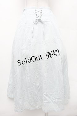 画像2: axes femme / デニム風ロングスカート  サックス S-26-02-06-052-AX-SK-HR-ZS