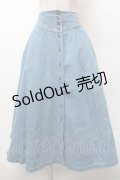 an another angelus / バックレースアップデニムロングスカート  ブルー S-26-02-06-053-CA-SK-HR-ZS