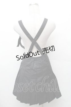 画像2: Ank Rouge / サス付プリーツスカート  黒 S-26-02-06-055-CA-SK-HR-ZS