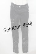 KILL STAR / レースアップスキニーパンツ L 黒 S-26-02-06-059-SL-PA-HR-ZS