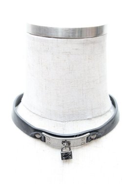 画像1: EATME / ロックレザーチョーカー  黒 S-26-02-06-008-LO-ZA-HR-ZS