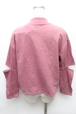 画像2: EATME / スラッシュスリーブグラフィックTOP  ピンク S-26-02-06-024-LO-TO-HR-ZS