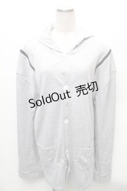 画像1: NieR Clothing / フード付カーディガン  グレー S-26-02-06-026-PU-TO-HR-ZS