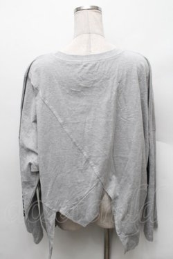 画像2: NieR Clothing / 変形カットソー  グレー S-26-02-06-027-PU-TO-HR-ZS