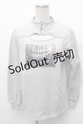 EAT ME / FRONTジップグラフィックトップス  グレー S-26-02-06-028-LO-TS-HR-ZS