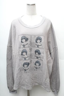 画像1: Candy Stripper / TOKIMEKI BIGトップス  グレー S-26-02-06-029-PU-TO-HR-ZS