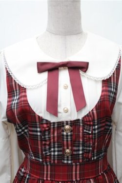 画像3: axes femme POETIQUE / チェックフリルレディワンピース  赤 S-26-02-08-037-AX-OP-HR-ZS