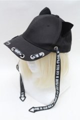 PUNK / 猫耳キャップ  黒 S-26-02-08-006-PU-AC-HR-ZS