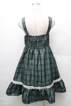 画像2: Eri Aino's collaboration / TTAINリボンレースジャンパースカート M グリーン S-26-02-08-043-LO-OP-HR-ZS