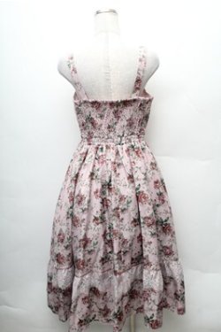 画像2: axes femme / 花総柄ビスチェラインジャンスカ  ピンク S-26-02-08-044-AX-OP-HR-ZS