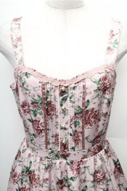 画像3: axes femme / 花総柄ビスチェラインジャンスカ  ピンク S-26-02-08-044-AX-OP-HR-ZS