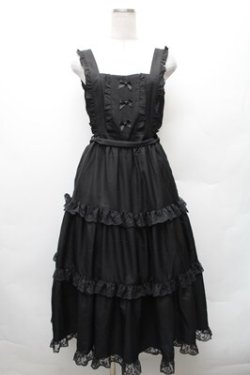 画像1: m petit by misako / TT*AOKマロンクリーム ジャンパースカート  黒 S-26-02-08-046-LO-OP-HR-ZS