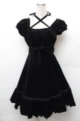 Mary Magdalene / 別珍ローテ・ローゼワンピース  黒 S-26-02-08-048-CL-OP-HR-ZS