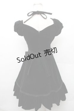 画像2: Mary Magdalene / 別珍ローテ・ローゼワンピース  黒 S-26-02-08-048-CL-OP-HR-ZS