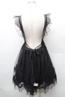 画像2: Virally / TT*HOSレースエプロン  黒 S-26-02-08-050-LO-OP-HR-ZS