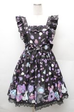 画像1: Angelic Pretty / Happy Treat Partyジャンパースカート  黒 S-26-02-08-051-AP-OP-HR-ZS (1)