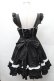 画像2: Angelic Pretty / Dreamパティシエジャンパースカート  黒ｘ白 S-26-02-08-052-AP-OP-HR-ZS (2)