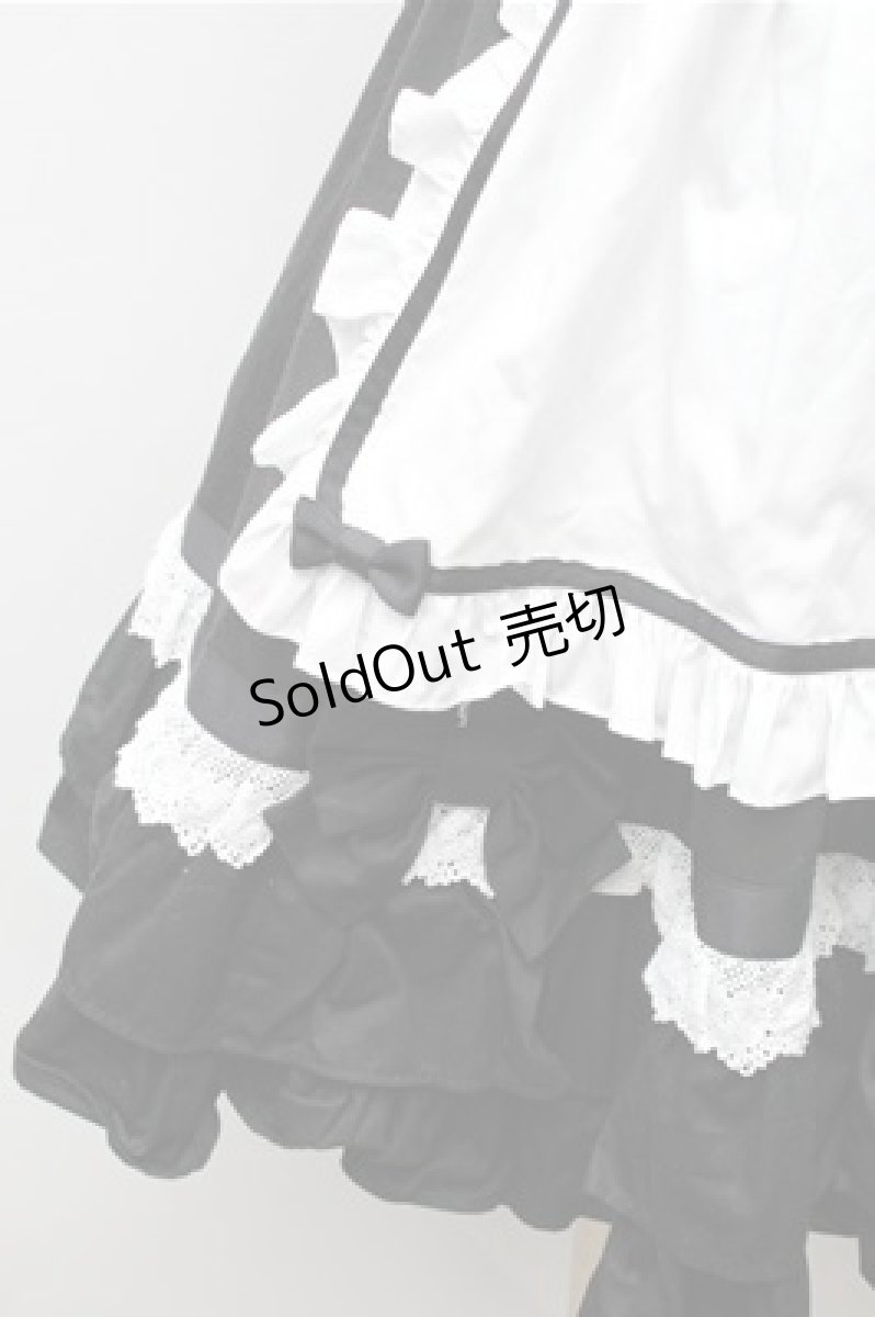 画像3: Angelic Pretty / Dreamパティシエジャンパースカート  黒ｘ白 S-26-02-08-052-AP-OP-HR-ZS (3)