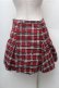 画像2: BATSU / チェックスカート  赤 S-26-02-08-057-PU-SK-HR-ZS (2)