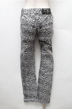 画像2: HELL CAT PUNKS / レオパード柄パンツ S 白 S-26-02-08-062-PU-PA-HR-ZS