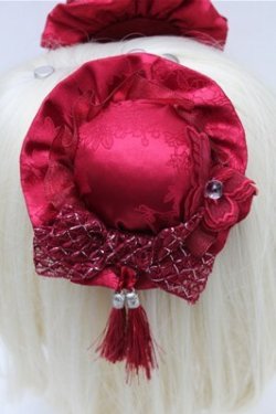 画像3: Hoshibako Works / 藤花集中華風お団子クリップ式ヘッドドレス  ワイン S-26-02-08-008-LO-AC-HR-ZS