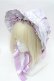 画像1: metamorphose / シャーロットフリルボンネット  ラベンダー S-26-02-08-010-ME-AC-HR-ZS (1)