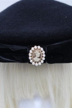 画像3: m petit by misako / カメオボンベレー  黒 S-26-02-08-013-LO-AC-HR-ZS