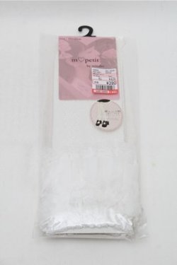 画像1: m petit by misako / AM CS3ダンレース ソックス  白 S-26-02-08-023-LO-ZA-HR-ZS