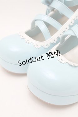 画像4: axes femme kawaii / ダブルリボンスカラップパンプス L サックス S-26-02-08-027-AX-SH-HR-ZS