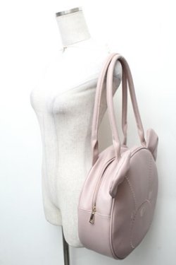 画像3: axes femme kawaii / クマ型トートバッグ  ピンク S-26-02-08-029-AX-BG-HR-ZS