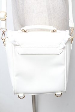 画像2: Amavel / ハートフリルレースアップバッグ  白 S-26-02-08-030-CA-BG-HR-ZS