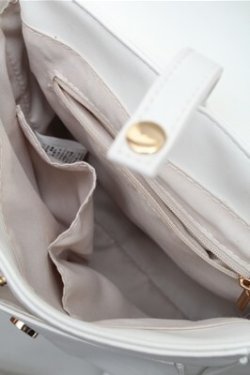 画像4: Amavel / ハートフリルレースアップバッグ  白 S-26-02-08-030-CA-BG-HR-ZS