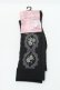 画像1: m petit by misako / ECAMOVKバラレースソックス  黒 S-26-02-08-005-LO-ZA-HR-ZS (1)